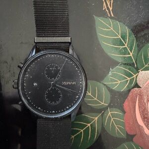 MVMT Black Chronograph Watch